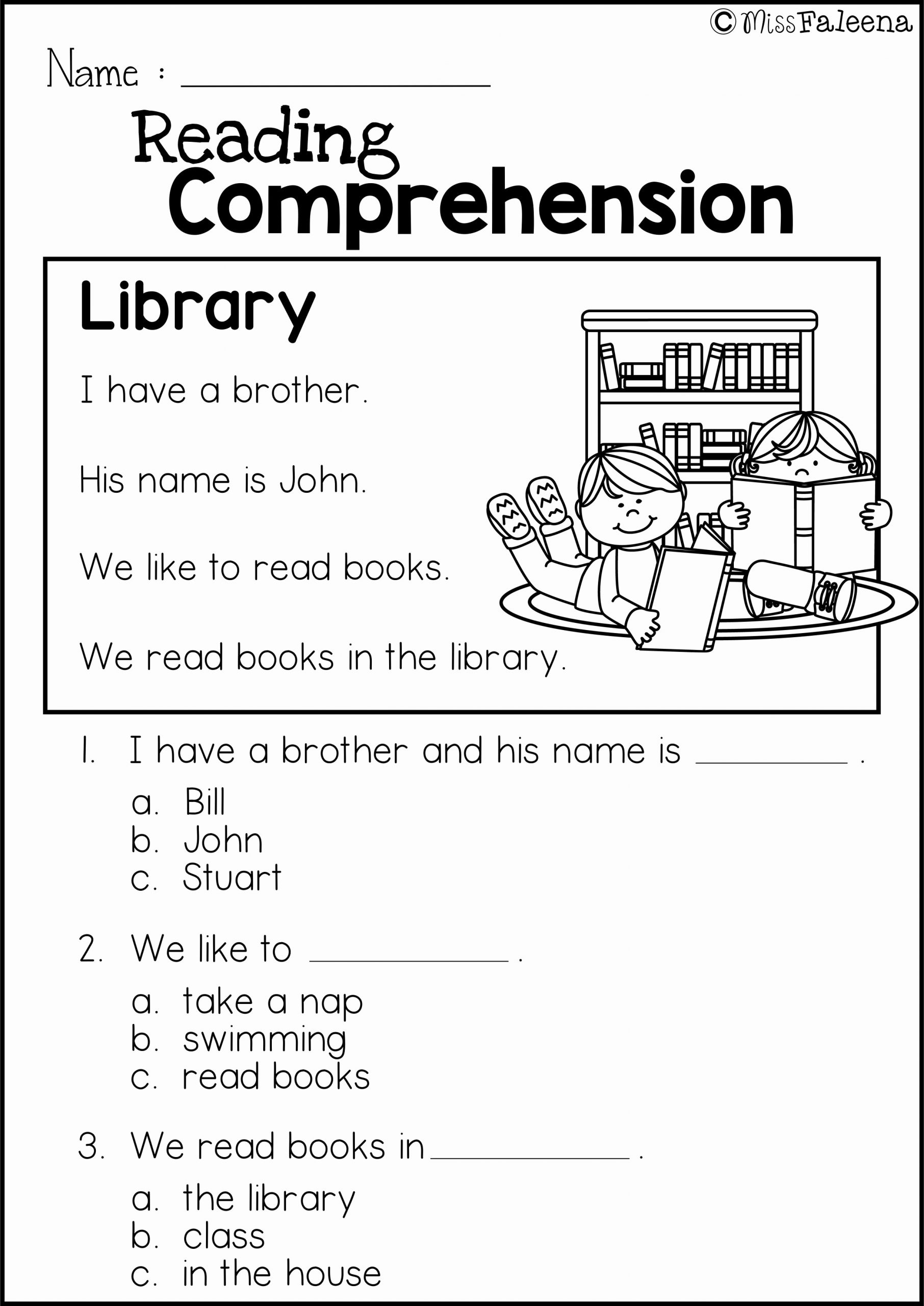1st Grade Reading Worksheets Printable Best Of Free Reading Prehension Practice
