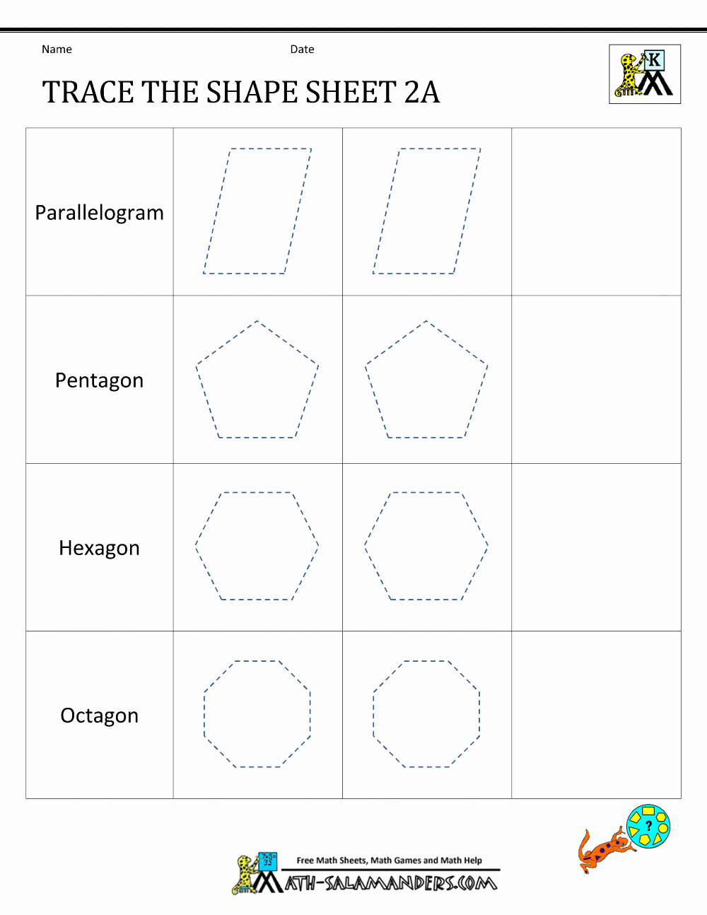 2d Shapes Worksheets Kindergarten Awesome 2d Shapes Worksheets
