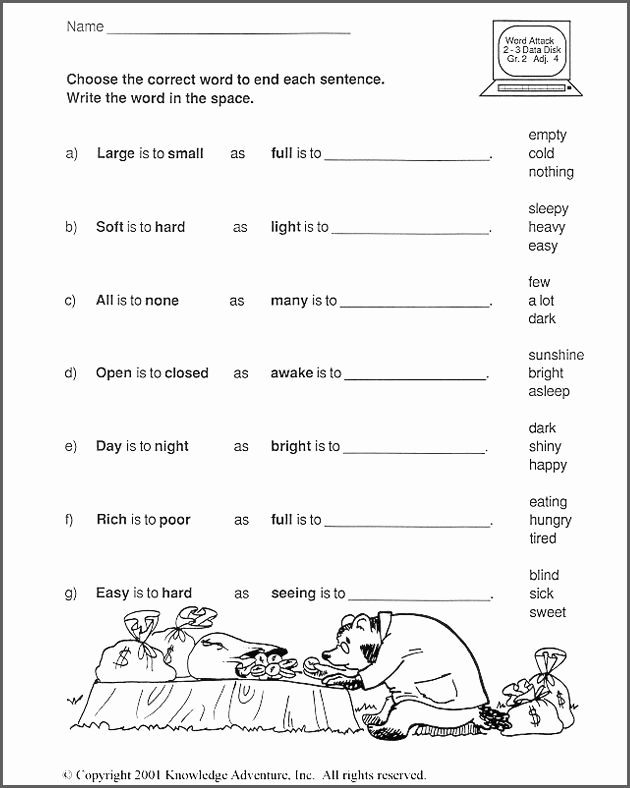 2nd Grade Grammar Worksheets Free Awesome Hungry for More Analogies Free 2nd Grade English