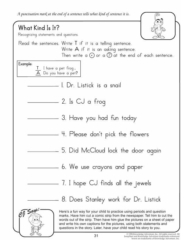 2nd Grade Grammar Worksheets Free Best Of What Kind is It 2nd Grade English Worksheets