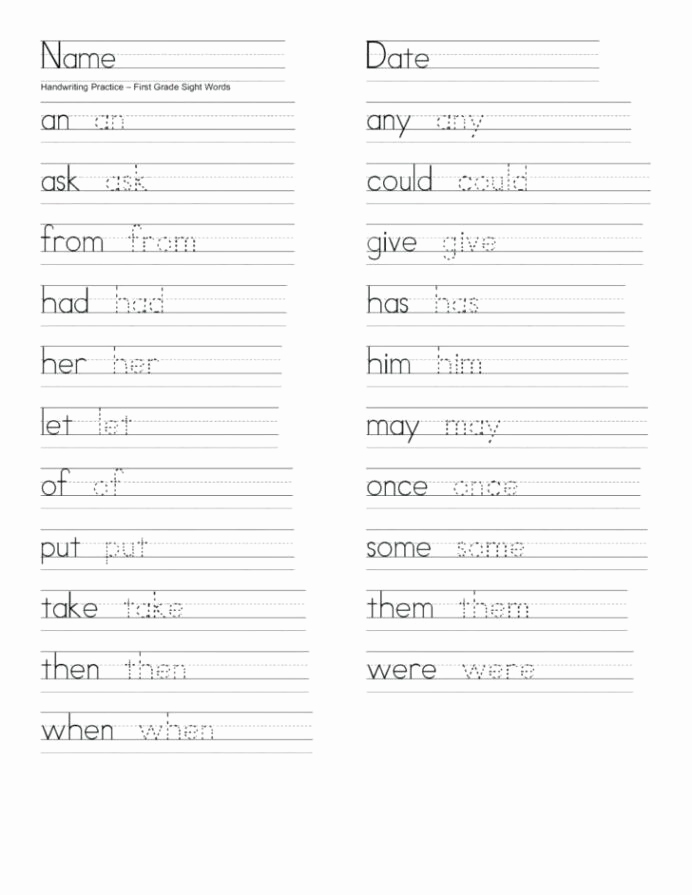 2nd Grade Handwriting Worksheets Pdf Lovely 30 2nd Grade Handwriting Worksheets Pdf