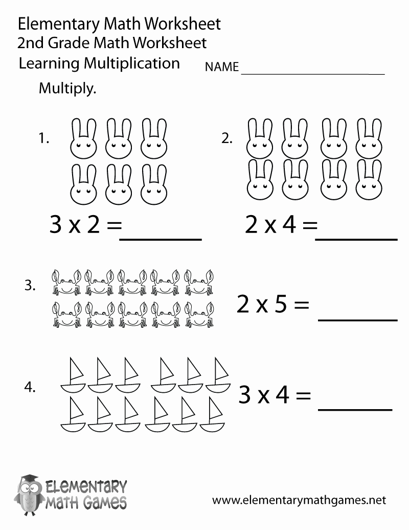 2nd Grade Multiplication Worksheets Awesome Second Grade Multiplication Worksheet