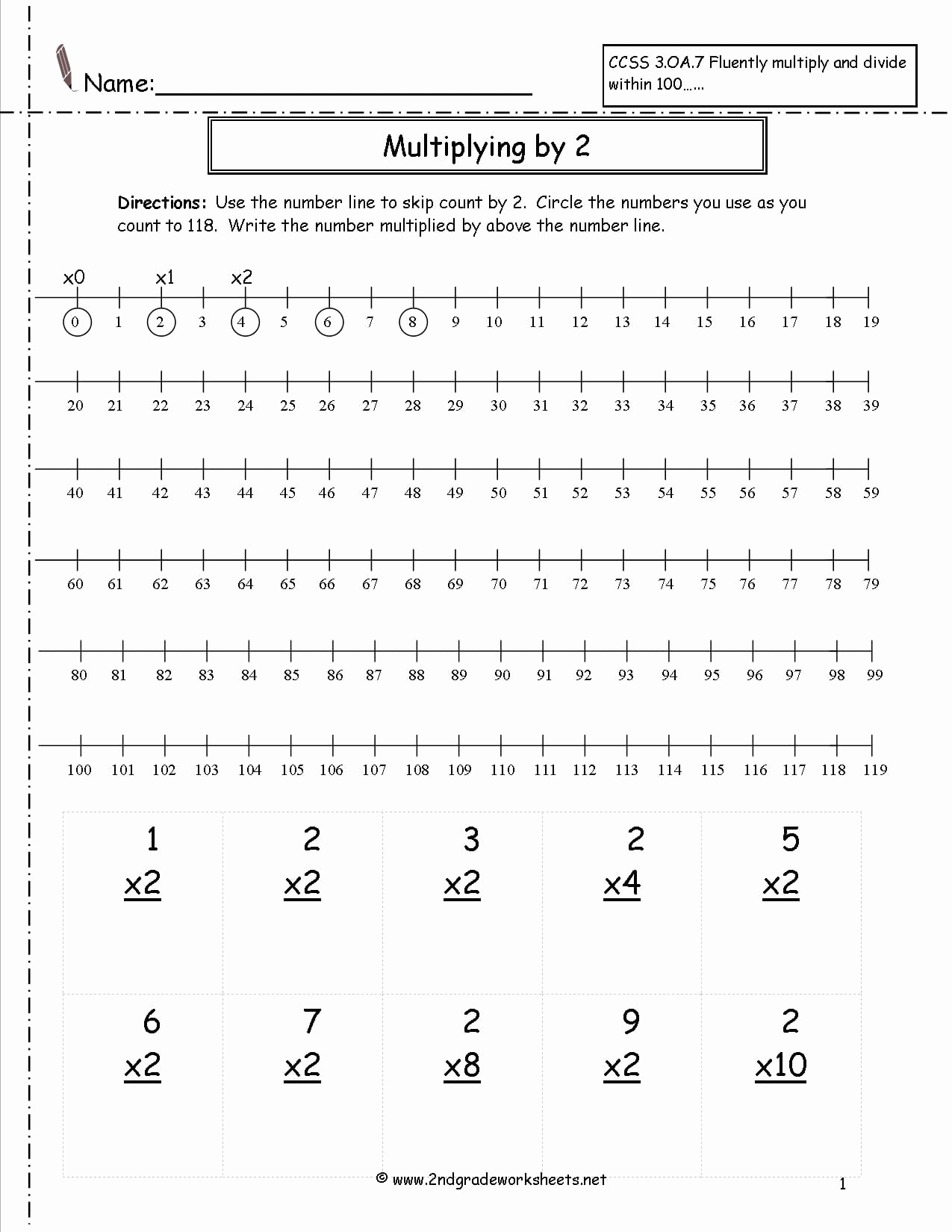 2nd Grade Multiplication Worksheets New Multiplication Worksheets 2nd Grade Printables