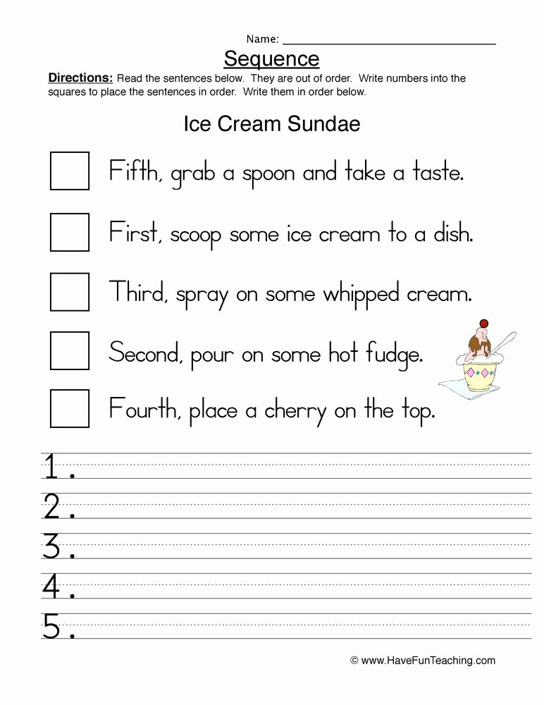 2nd Grade Sequencing Worksheets Inspirational 20 Sequence Worksheets 2nd Grade