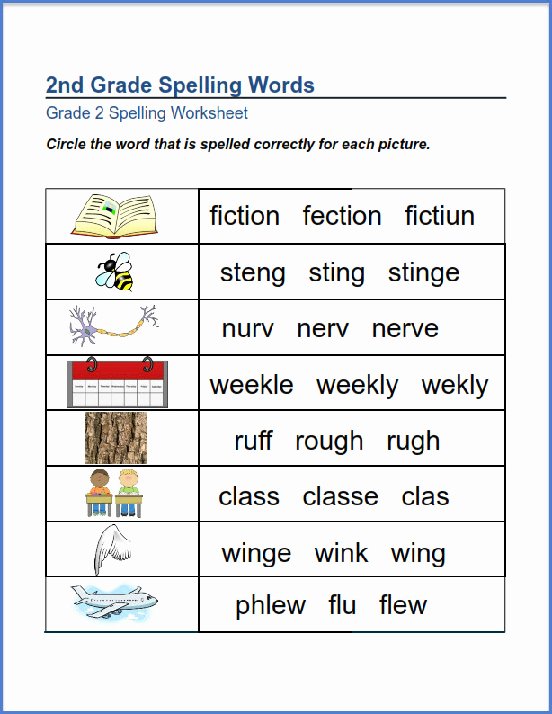 2nd Grade Spelling Worksheets Inspirational 2nd Grade Spelling Worksheets Best Coloring Pages for Kids