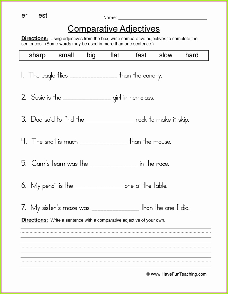 3rd Grade Adjectives Worksheets Beautiful 3rd Grade Descriptive Adjectives Worksheets for Grade 3