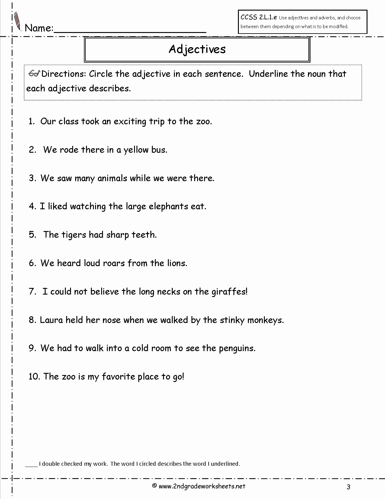 3rd Grade Adjectives Worksheets Best Of Adjectives Worksheets for Grade 3 with Answers Pdf