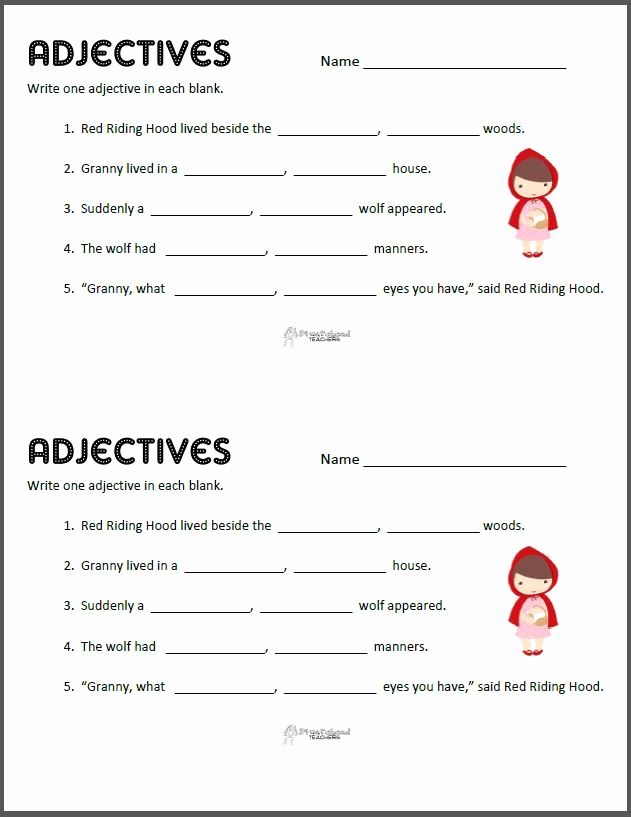 3rd Grade Adjectives Worksheets Unique Adjectives Review 3rd Grade