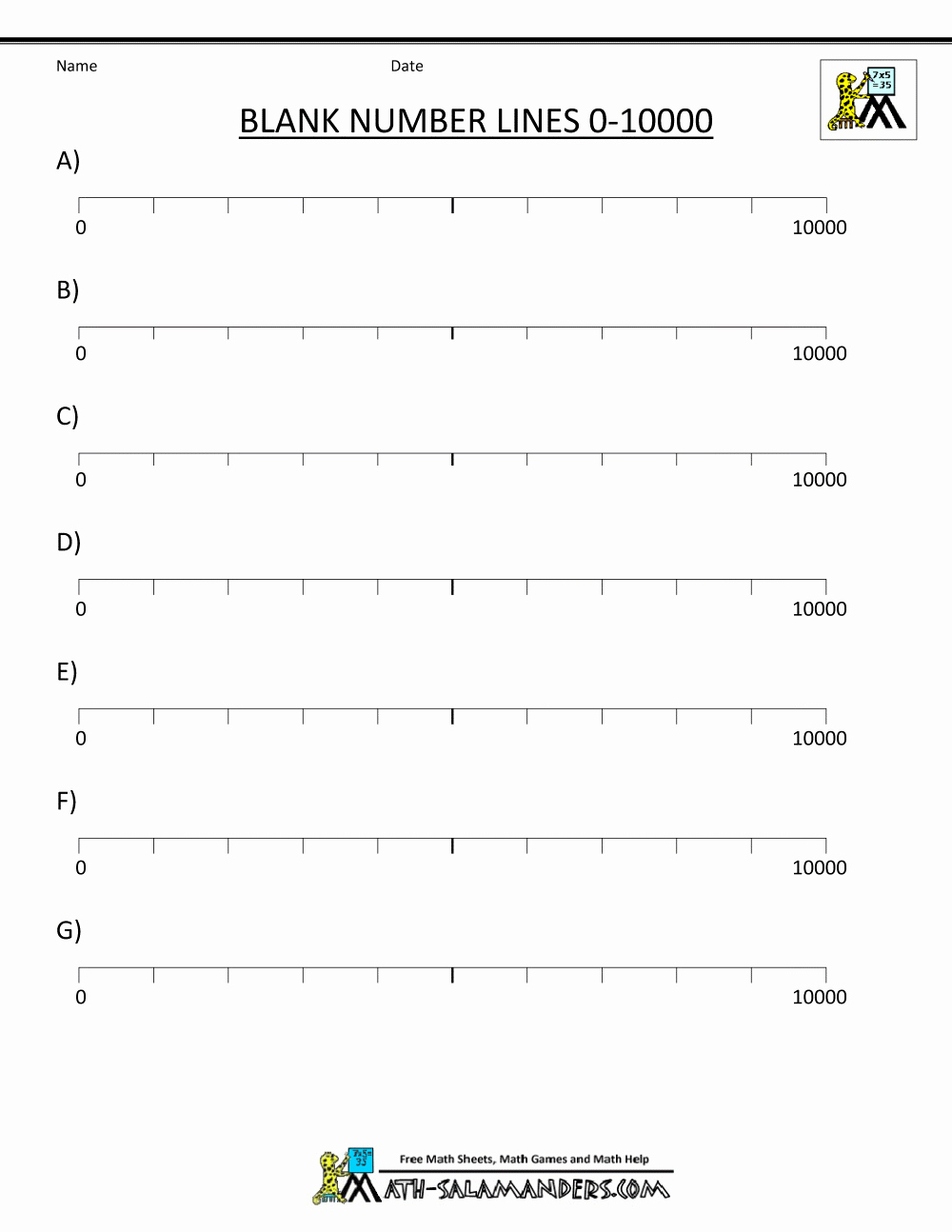 3rd Grade Number Line Worksheets Lovely Math Worksheets 3rd Grade ordering Numbers to