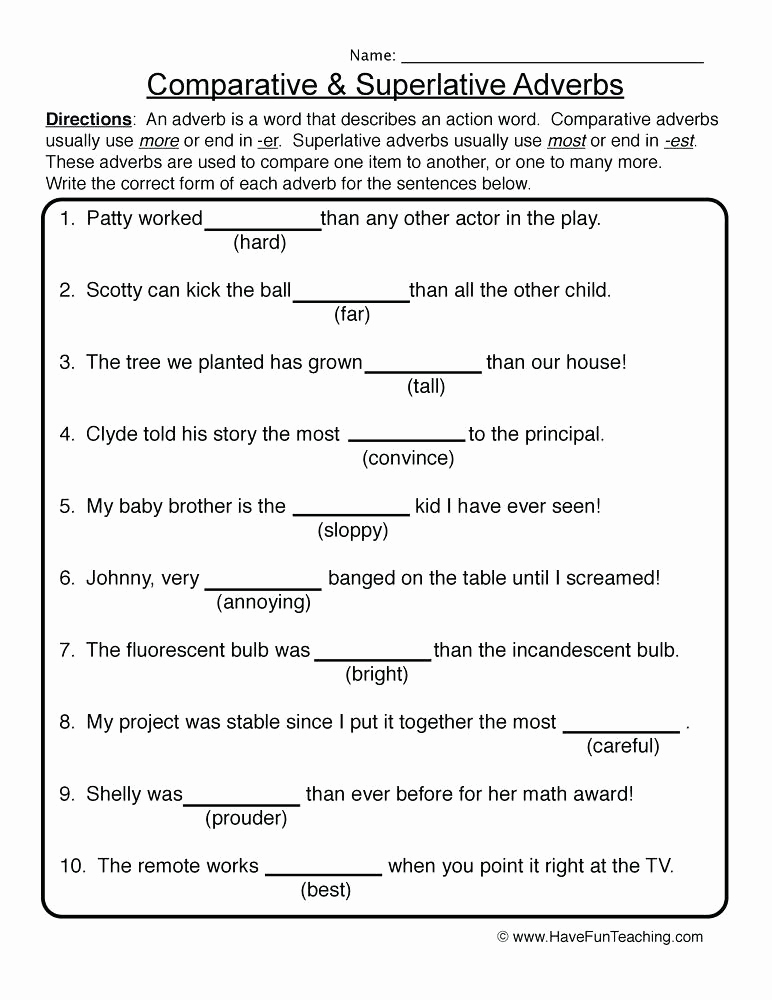 4th Grade Adverb Worksheets Awesome 20 Relative Adverbs Worksheet 4th Grade