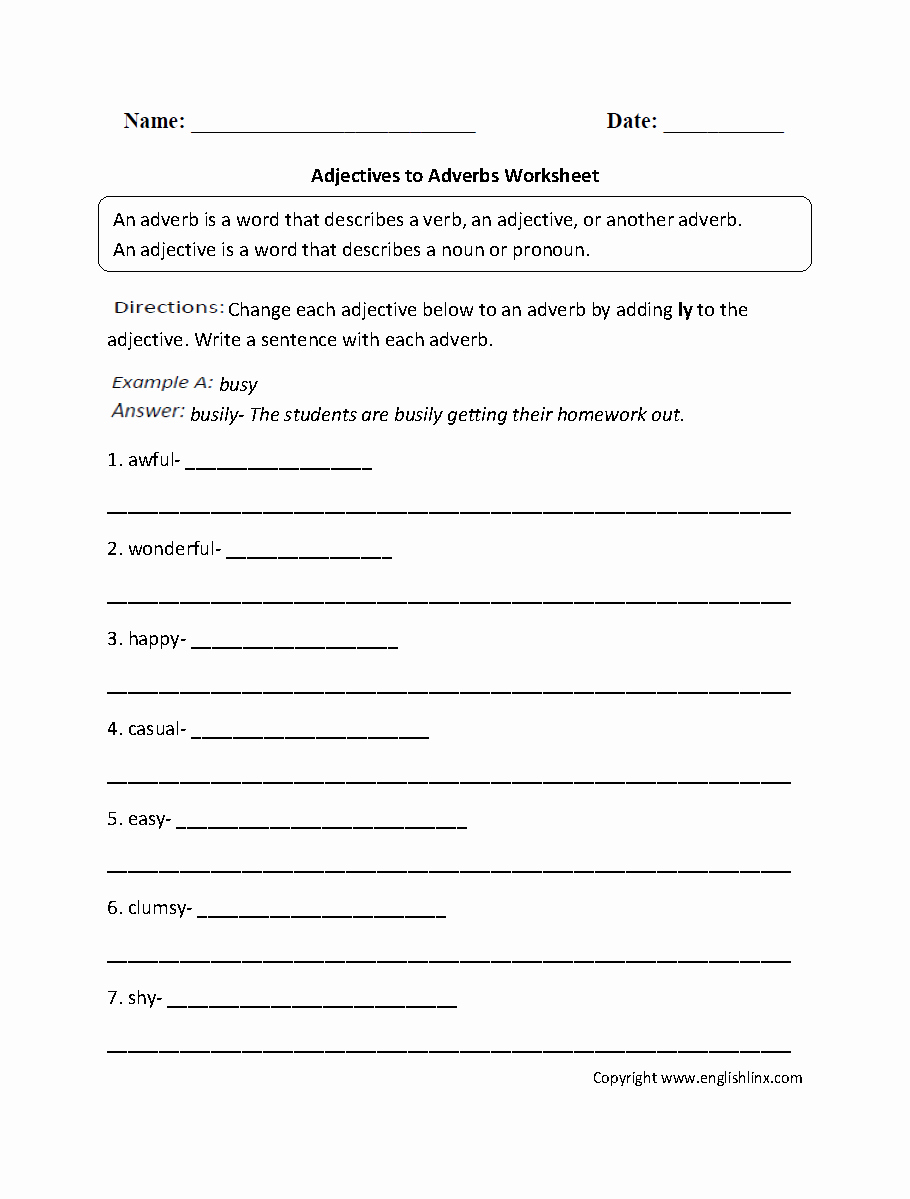 4th Grade Adverb Worksheets Lovely Worksheet Adverb Worksheets 4th Grade Grass Fedjp