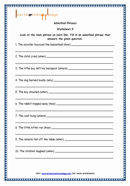 4th Grade Adverb Worksheets Unique 20 4th Grade Adverb Worksheets