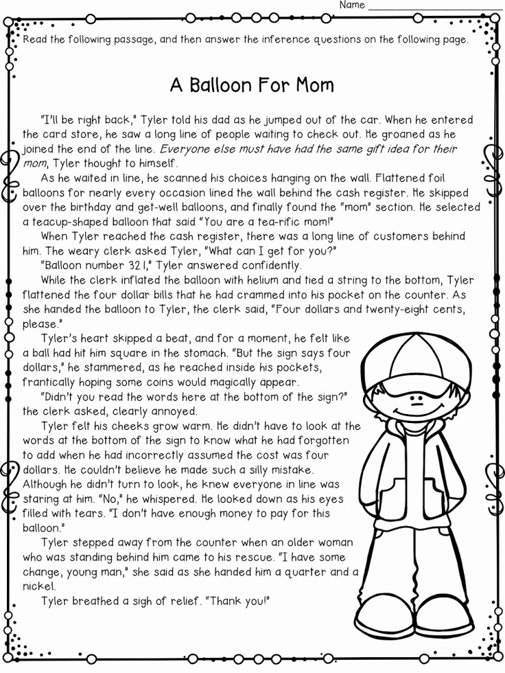 4th Grade Vocabulary Worksheets Pdf Awesome Inference Worksheet Freebie Pdf