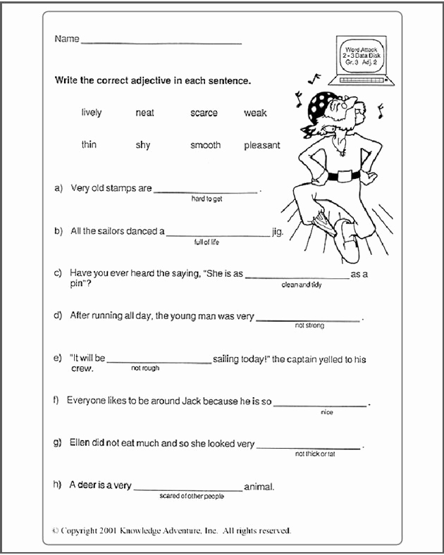 4th Grade Vocabulary Worksheets Pdf New 4th Grade English Worksheets