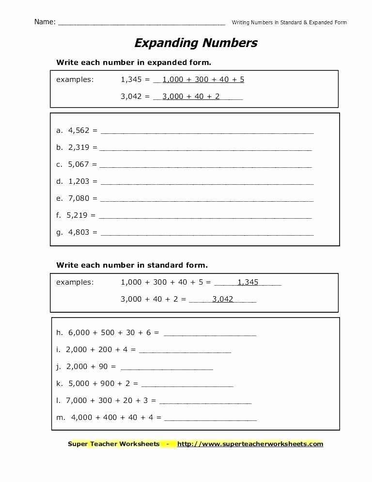 5th Grade Expanded form Worksheets Awesome 5th Grade Expanded form Worksheets Expanded form