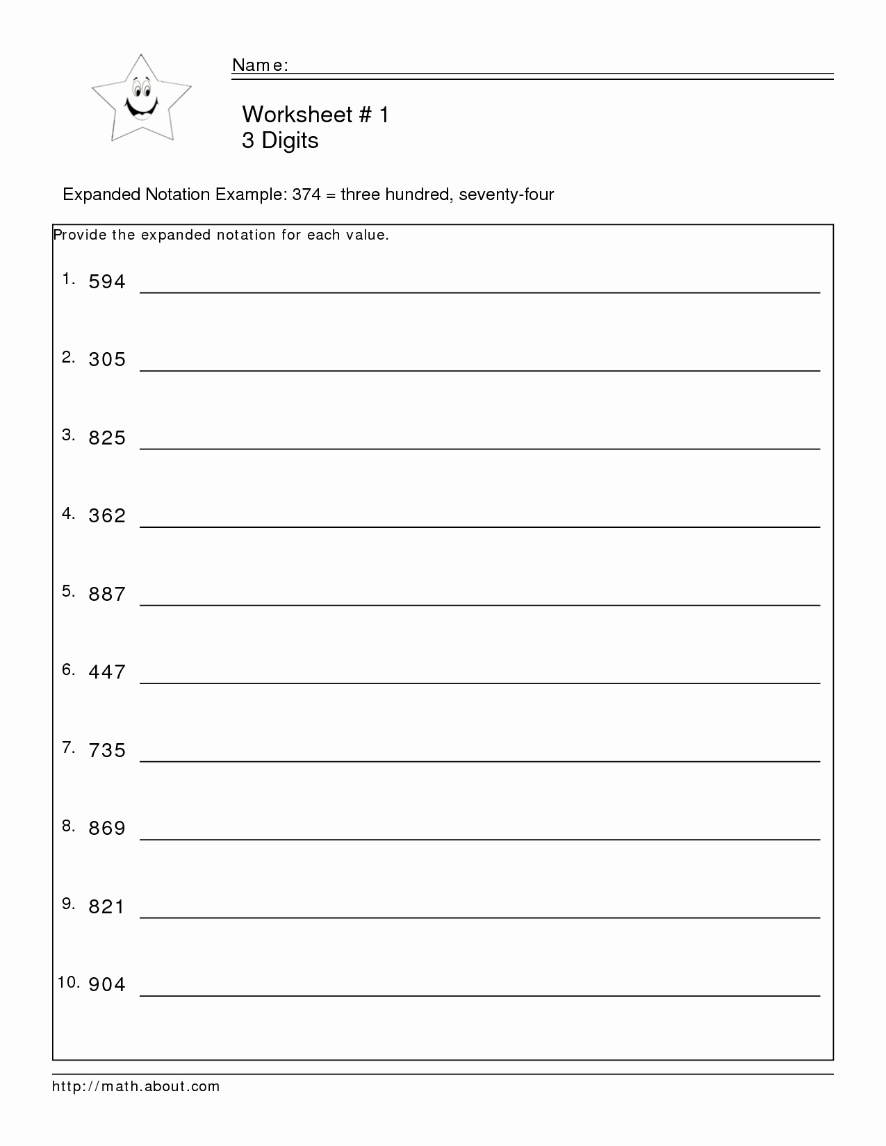 5th Grade Expanded form Worksheets Beautiful 5th Grade Expanded Notation Worksheets Grade 5