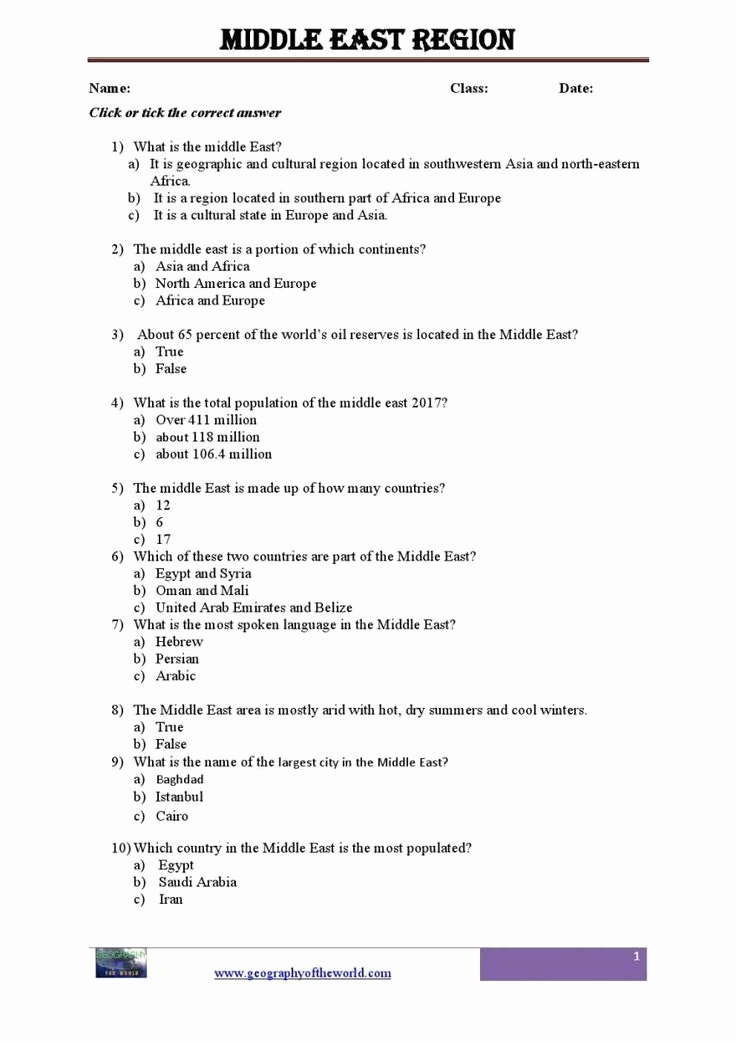 5th Grade Geography Worksheets Best Of 5th Grade Geography Worksheets Middle East Geography