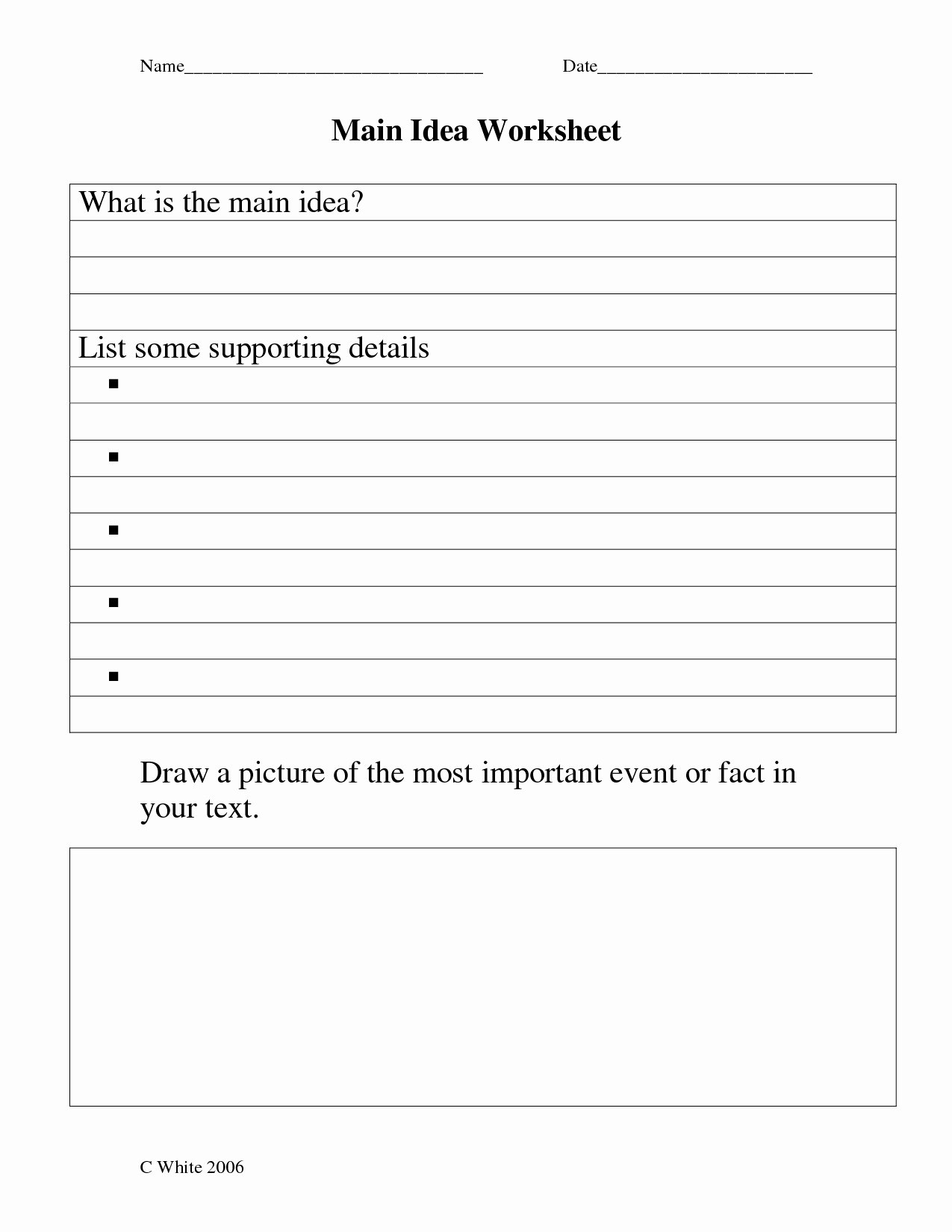 5th Grade Main Idea Worksheets Beautiful Main Idea Worksheets 5th Grade