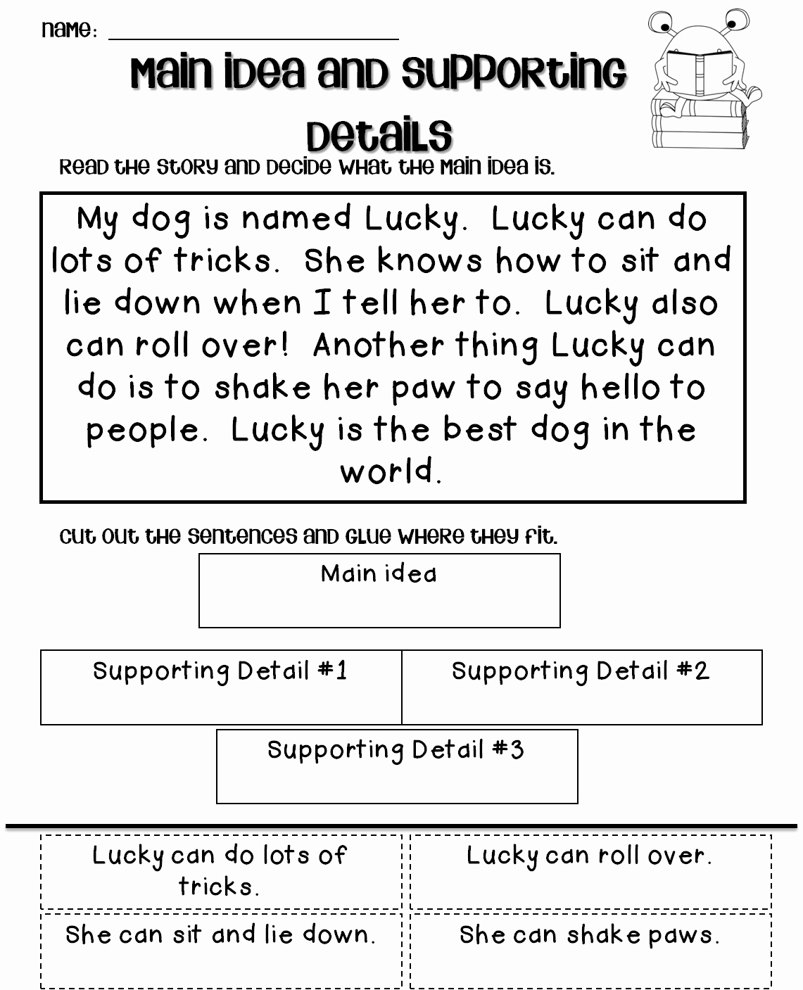 5th Grade Main Idea Worksheets Best Of 20 Main Idea Worksheet 5th Grade