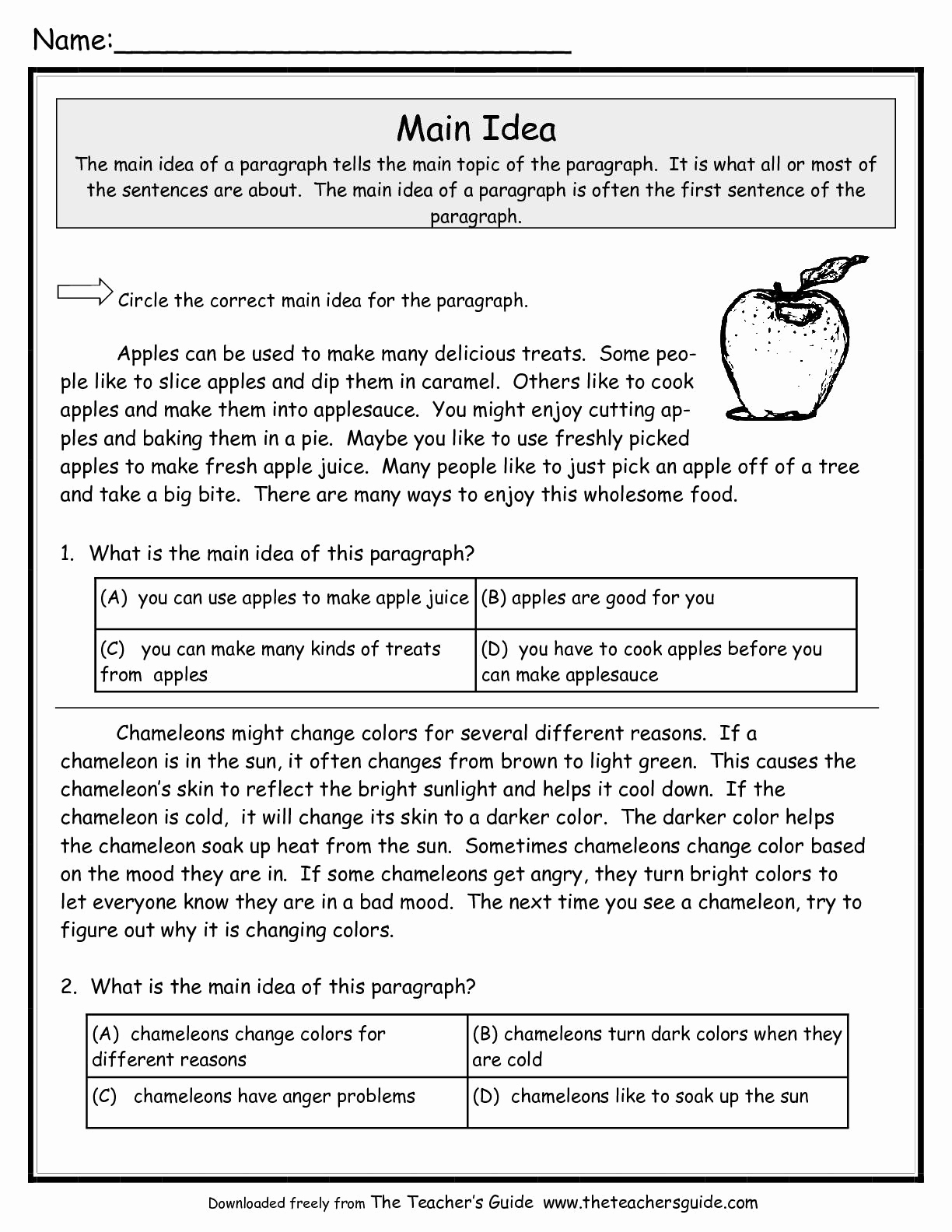 5th Grade Main Idea Worksheets Elegant 10 Trendy Main Idea Passages 5th Grade 2020