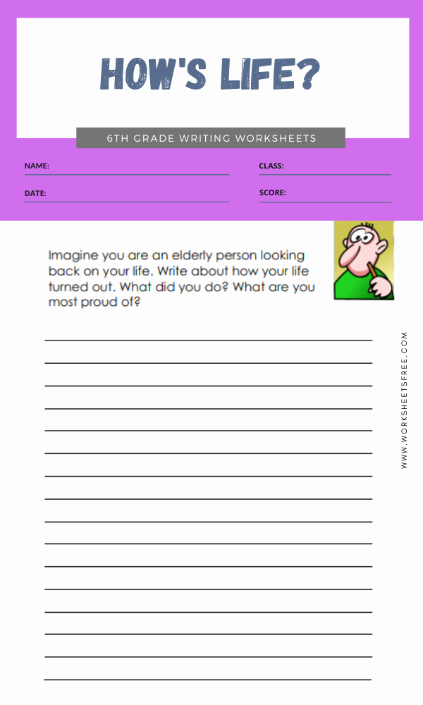6th Grade Essay Writing Worksheets Awesome 6th Grade Writing Worksheets 1