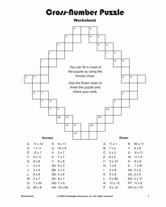 6th Grade Math Puzzle Worksheets Luxury Multiplication Worksheets Worksheets and Maths Puzzles On