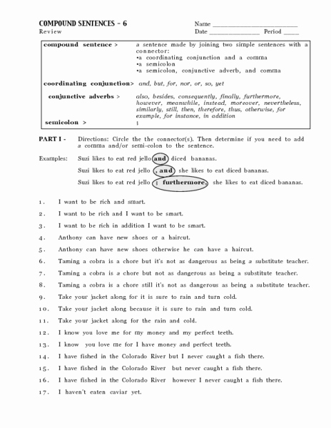 6th Grade Sentence Structure Worksheets Inspirational Pound Sentences 6 Worksheet for 6th 9th Grade