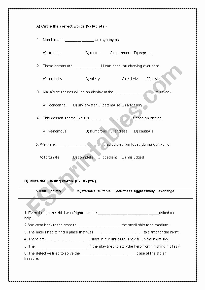 7th Grade Language Arts Worksheets Beautiful 20 7th Grade Language Arts Worksheets