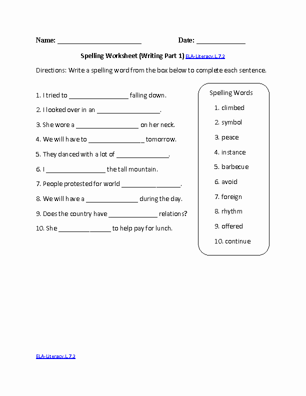 7th Grade Language Arts Worksheets Lovely 7th Grade Language Arts Worksheets