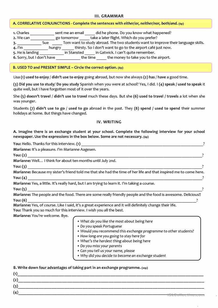 9th Grade Writing Worksheets Elegant 9th Grade Language Arts Worksheets
