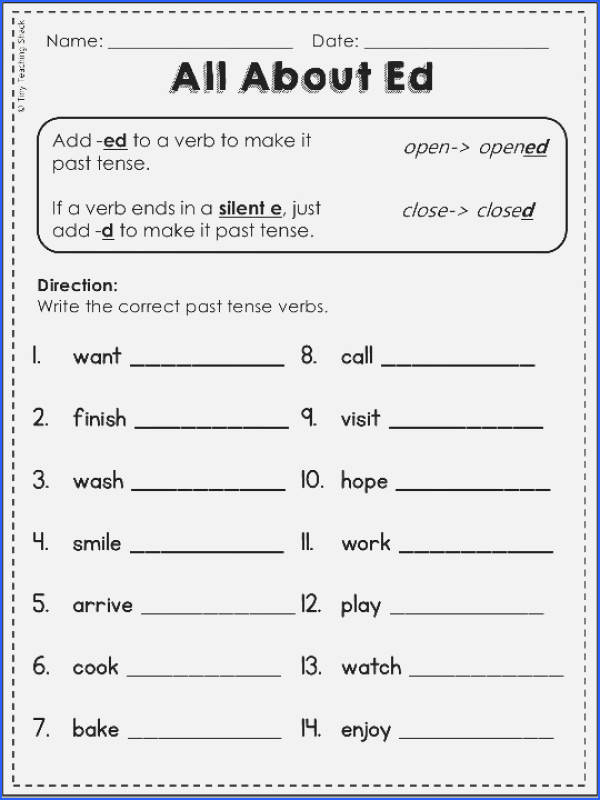 Adding Ed and Ing Worksheets Beautiful Past Tense Verbs Worksheets