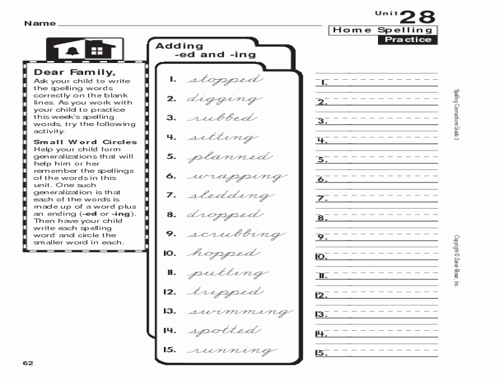 Adding Ed and Ing Worksheets New Adding Ed and Ing Worksheet for 1st 2nd Grade