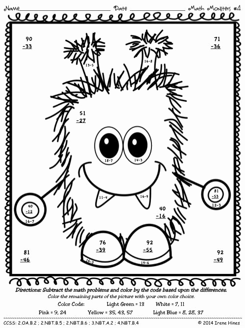 Addition with Regrouping Coloring Worksheets Unique 2 Digit Addition with Regrouping Coloring Pages