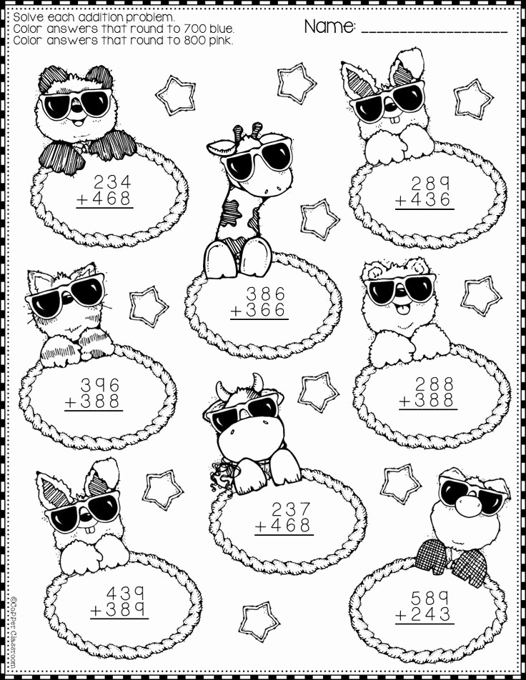 Addition with Regrouping Coloring Worksheets Unique Need Extra Addition Practice these Ten Pages Focus On