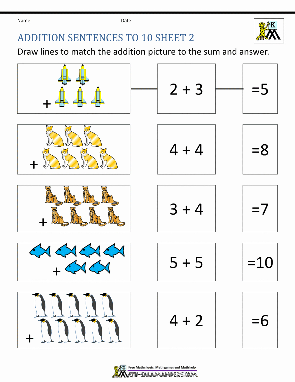 Addition Worksheets with Pictures Fresh Addition Worksheets for Kindergarten