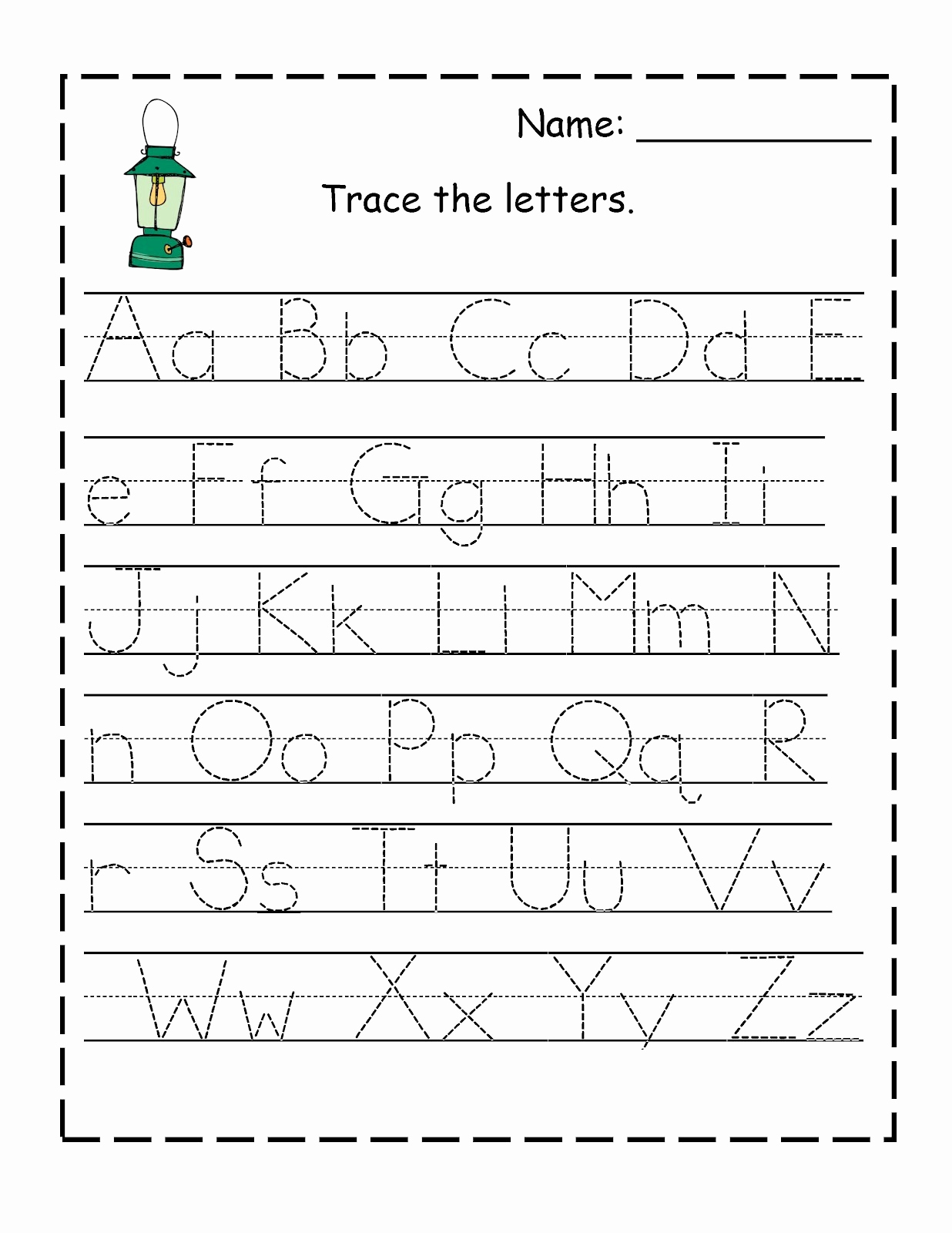Alphabet Trace Worksheet Elegant Traceable Alphabets for Children