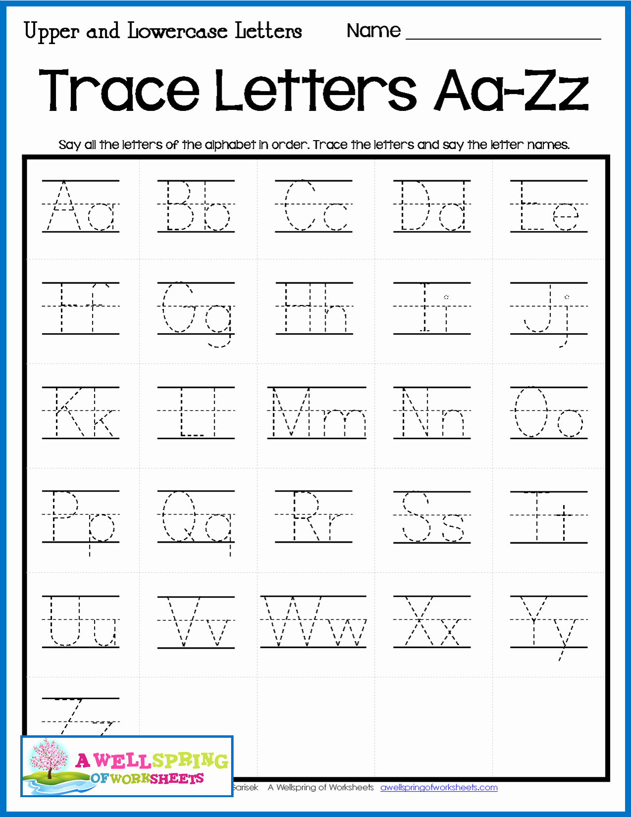 Alphabet Trace Worksheet Fresh Practice Tracing Letters