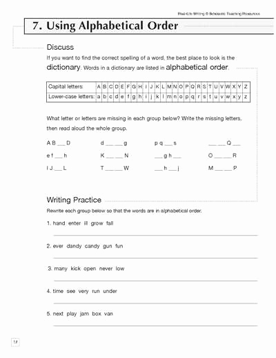 Alphabetical order Worksheets 2nd Grade Inspirational 2nd Grade Dictionary Skills Worksheets Worksheets Master
