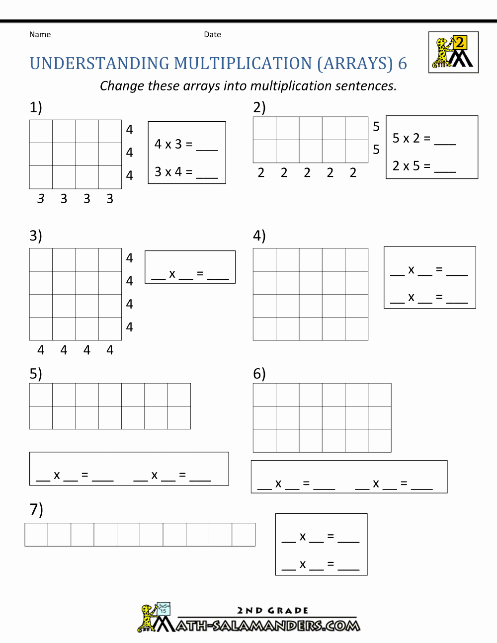 Arrays Worksheets Grade 2 Awesome Arrays 2nd Grade Worksheet Search Results