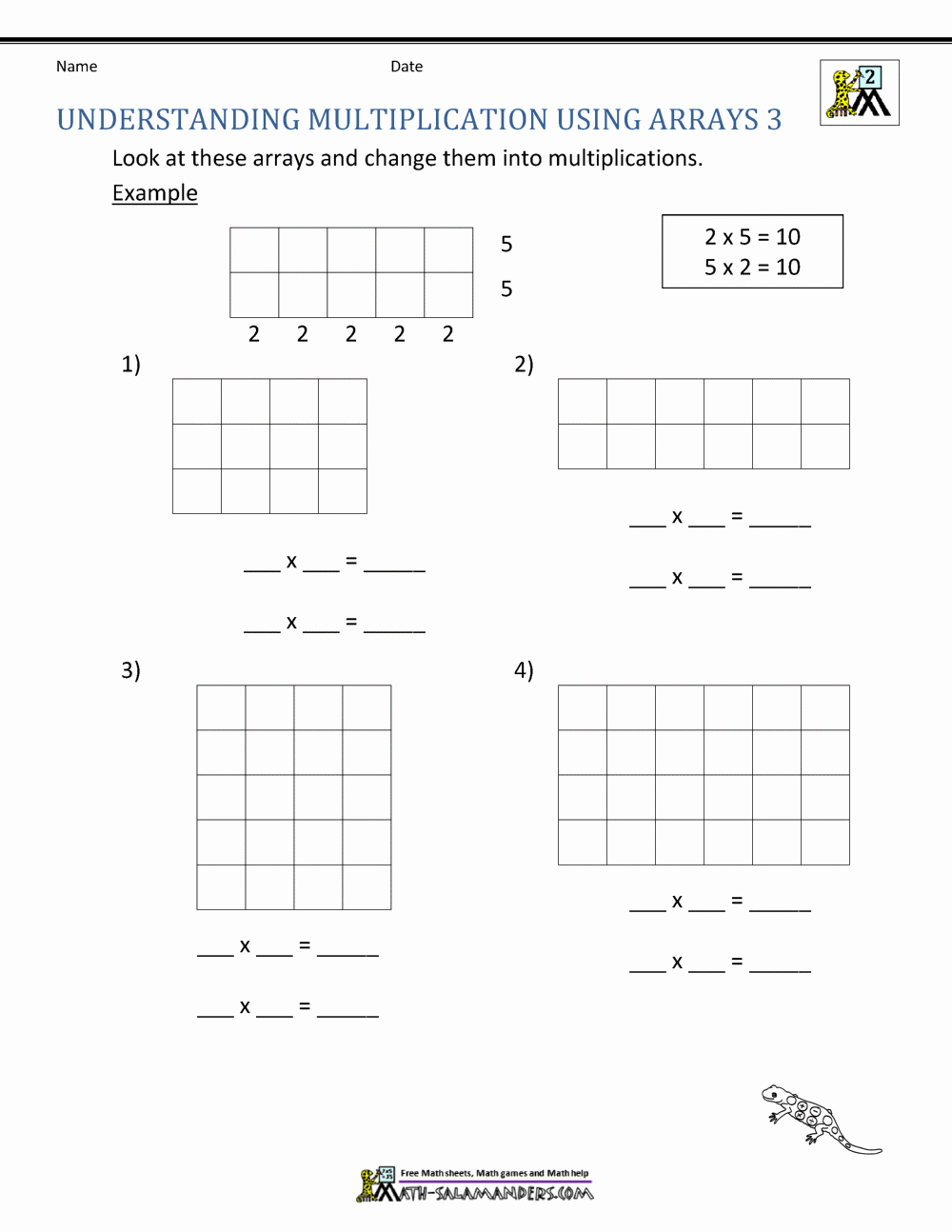 Arrays Worksheets Grade 2 Elegant Free Printable Multiplication Worksheets 2nd Grade