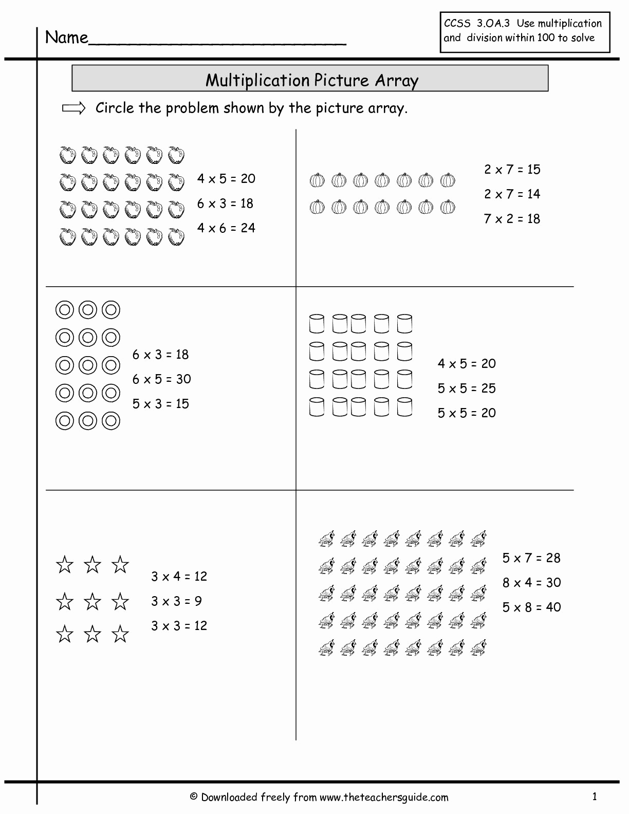 Arrays Worksheets Grade 2 Fresh Array Worksheets for Printable Array Worksheets 2nd