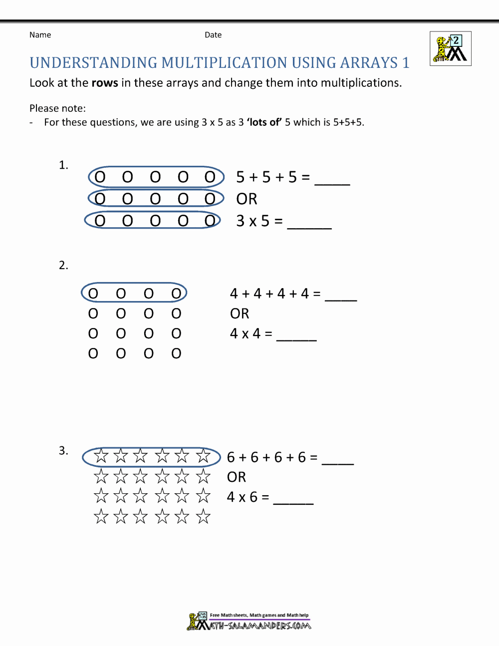 Arrays Worksheets Grade 2 Inspirational Free Printable Multiplication Worksheets 2nd Grade