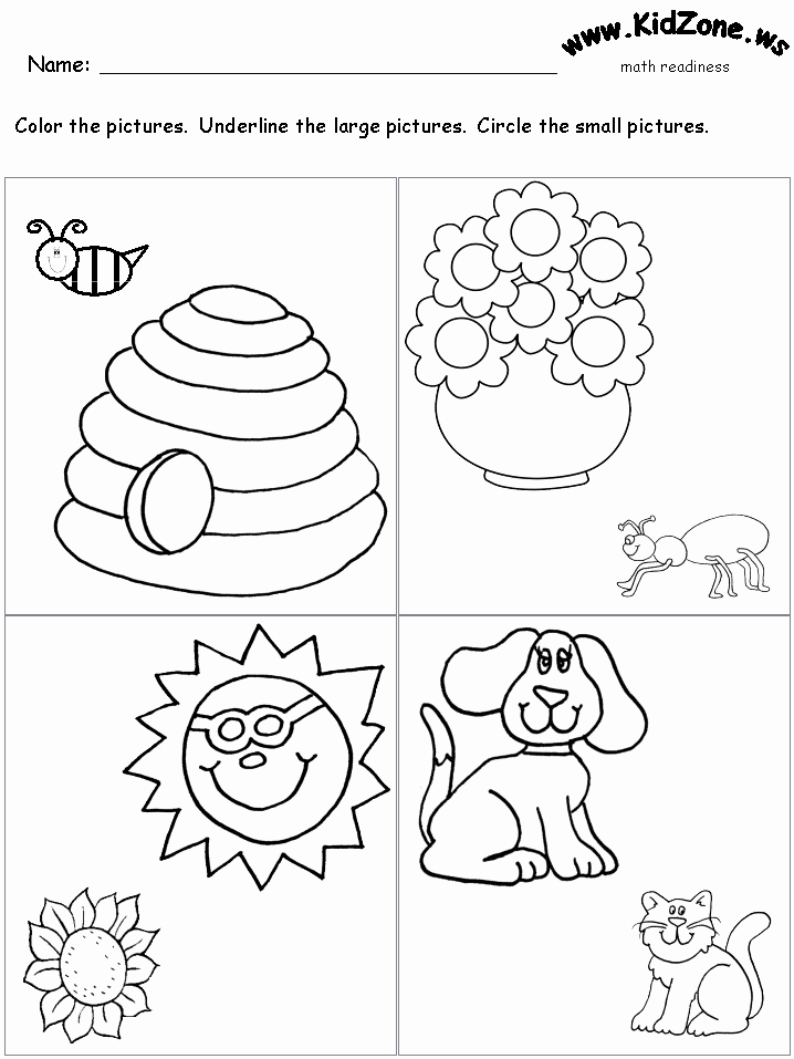 Big Vs Little Worksheets Awesome E Vs Grade Second Coloring Pages Learny Kids