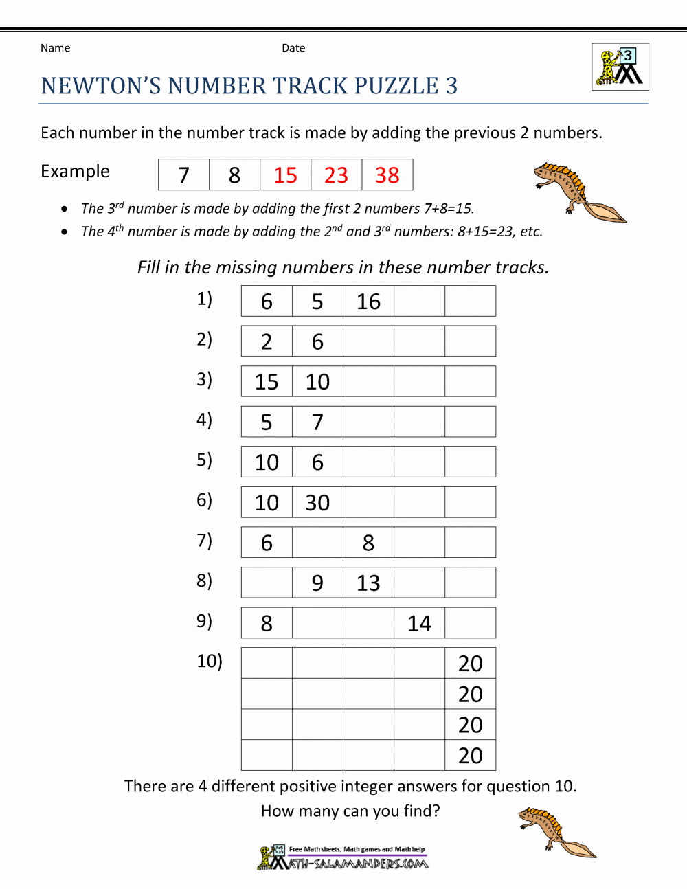 Brain Teaser Worksheets Pdf Lovely Math Puzzle Worksheets 3rd Grade
