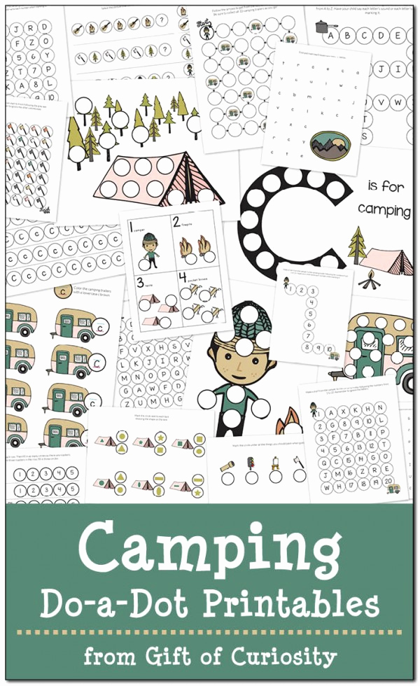 Camping themed Worksheets Lovely Free Camping Printables Every Star is Different