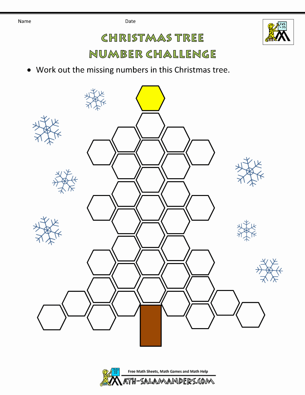 Challenge Math Worksheets Awesome Christmas Math Activities
