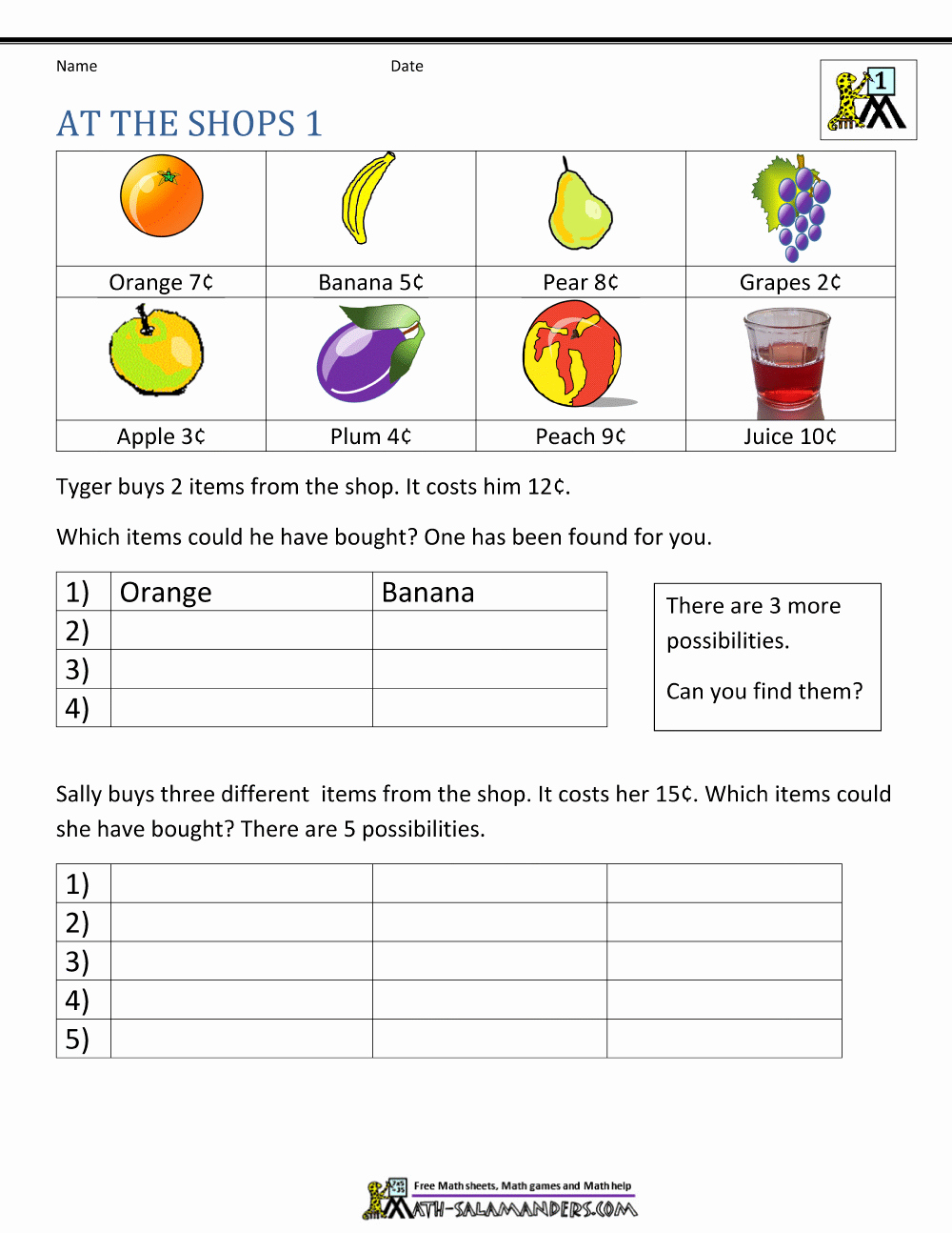 Challenge Math Worksheets Beautiful First Grade Math Problems