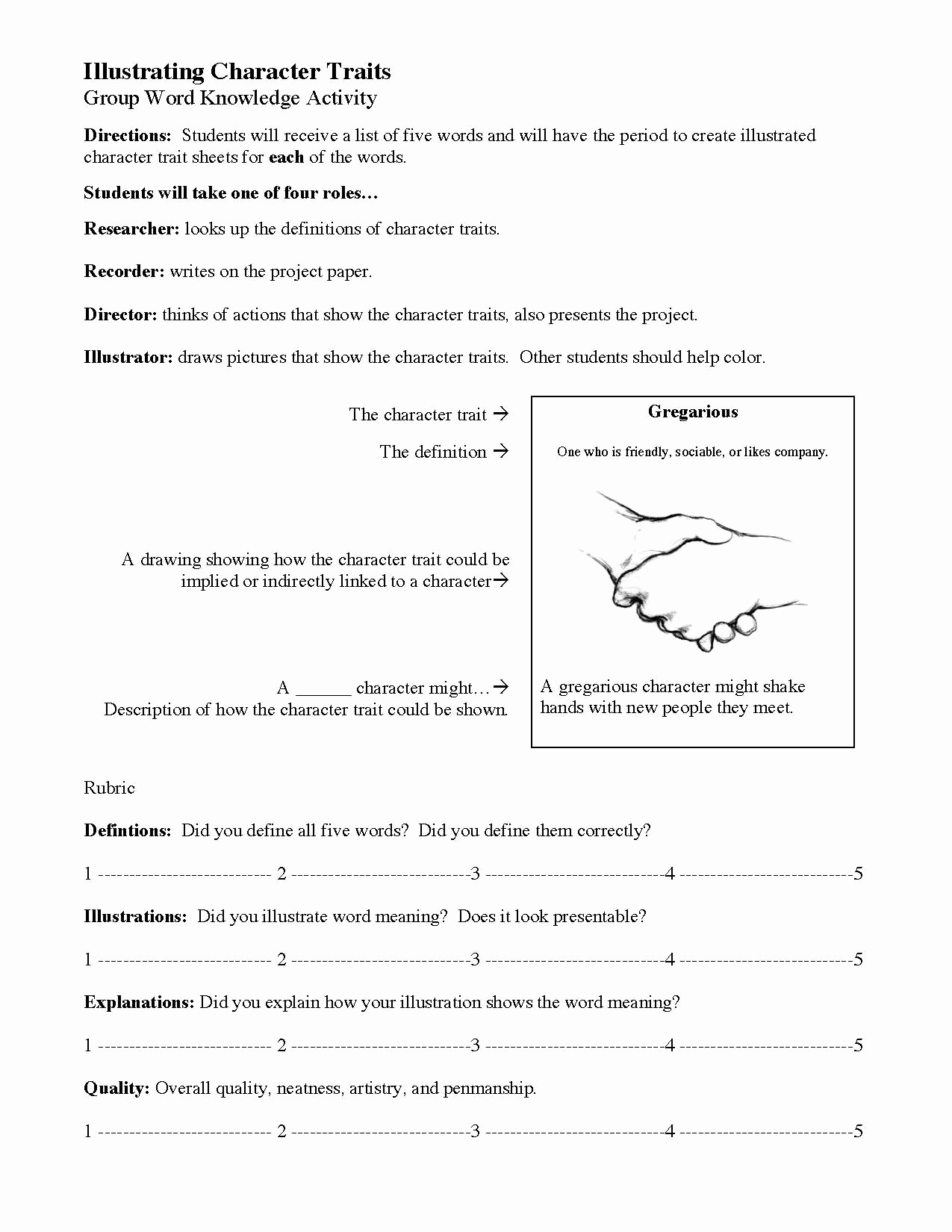 Character Traits Worksheet 2nd Grade Best Of 20 Character Traits Worksheet 2nd Grade