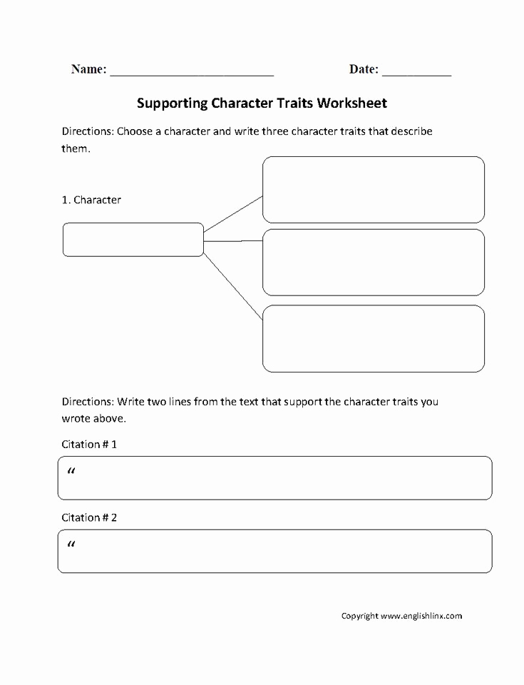 Practice 30 Effectively Character Traits Worksheet 2nd Grade Simple 