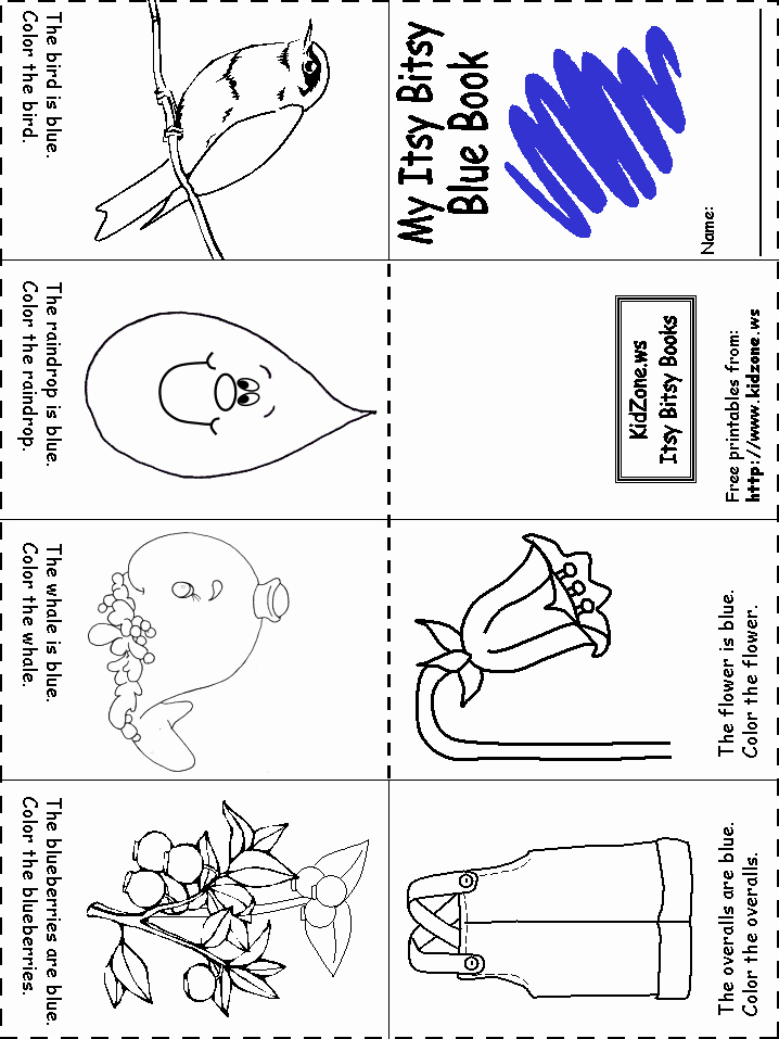 Color Blue Worksheets for Preschool Best Of Week 1 Blue Color Recognition
